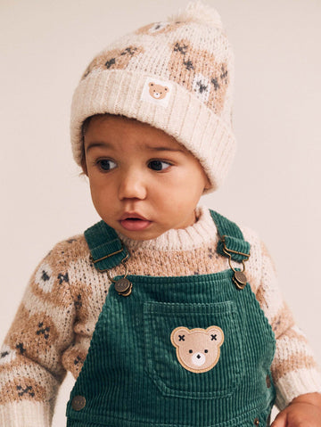 Huxbaby Classic Sponge Beanie Ecru