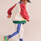 Huxbaby Colour Block Splice Trackpant Oat Marle