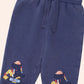 Huxbaby Tradie Dino Trackpant Washed Navy