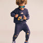 Huxbaby Tradie Dino Trackpant Washed Navy