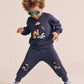 Huxbaby Tradie Dino Trackpant Washed Navy