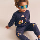 Huxbaby Tradie Dino Trackpant Washed Navy