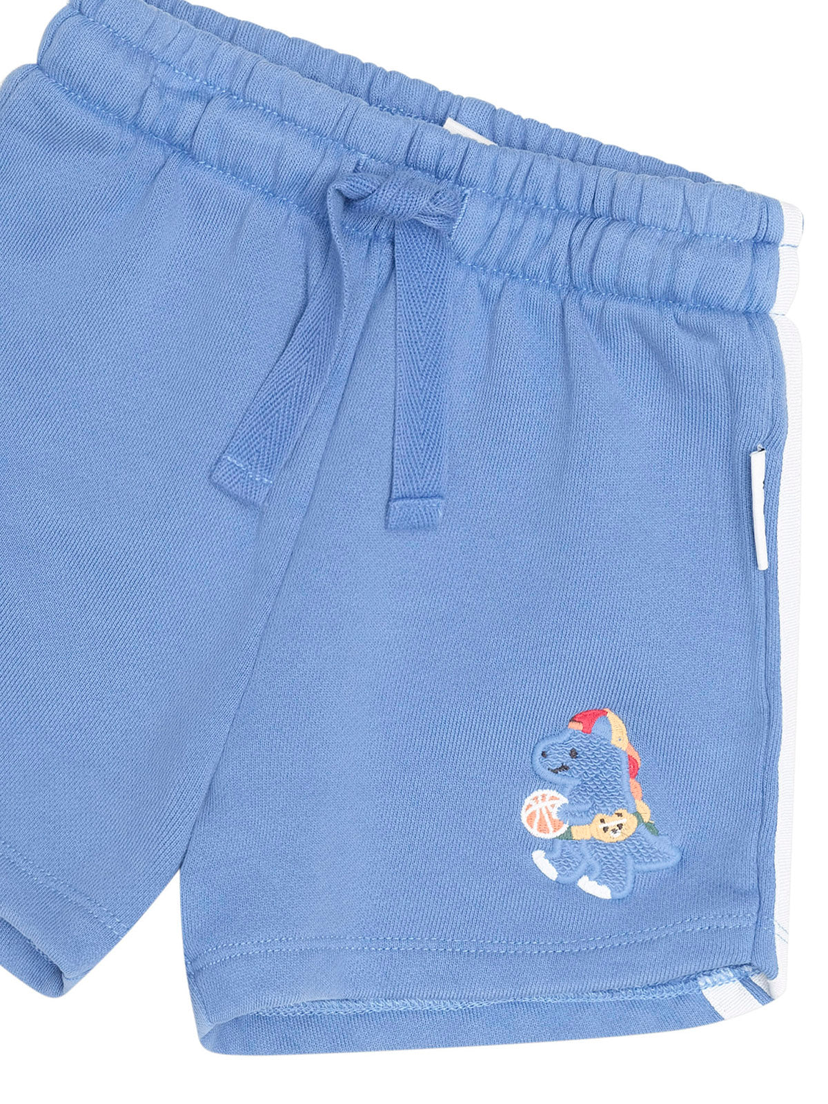Huxbaby Baller Dino Sporty Stripe Short Vintage Blue