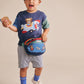 Huxbaby Classic Stripe Chino Shorts Navy / Almond Milk