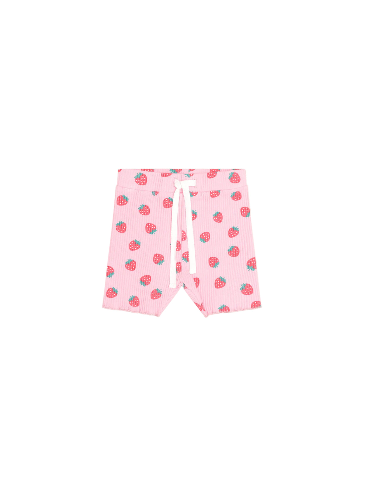 Huxbaby Strawberry Print Rib Bike Short