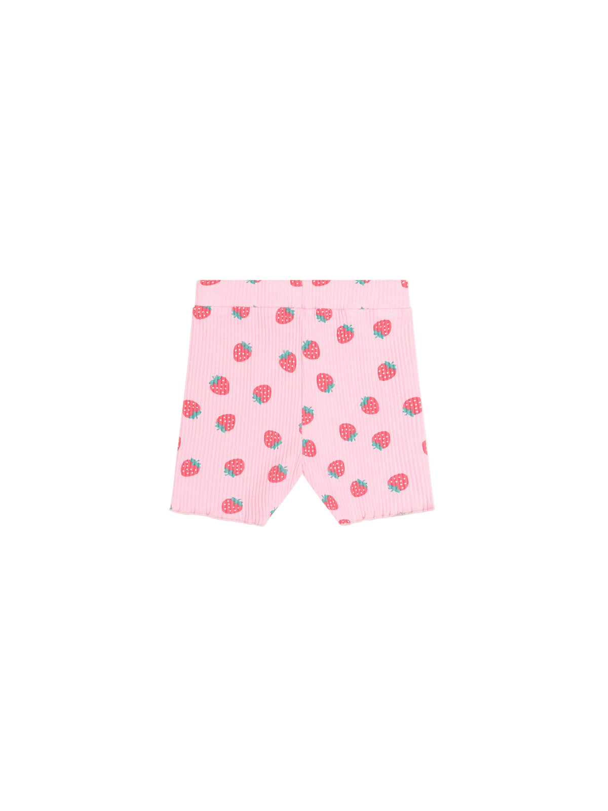 Huxbaby Strawberry Print Rib Bike Short