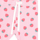 Huxbaby Strawberry Print Rib Bike Short