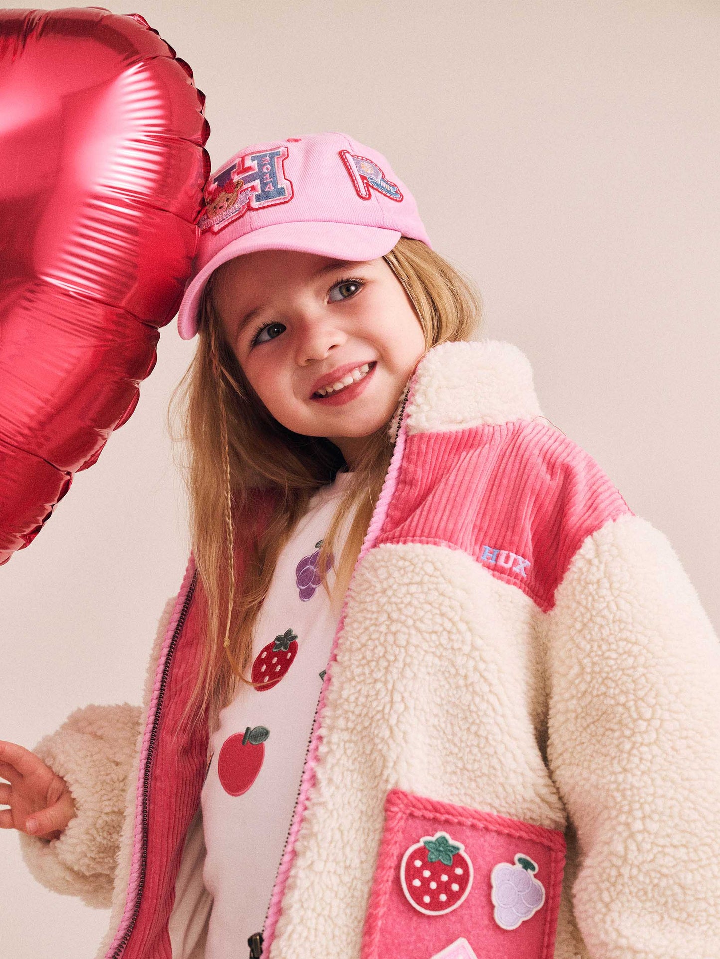 Huxbaby Cord Frill Hem Pant Cherry