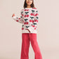 Huxbaby Cord Frill Hem Pant Cherry