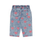 Huxbaby Dreamy Denim Hearts Jeans Denim / Cherry