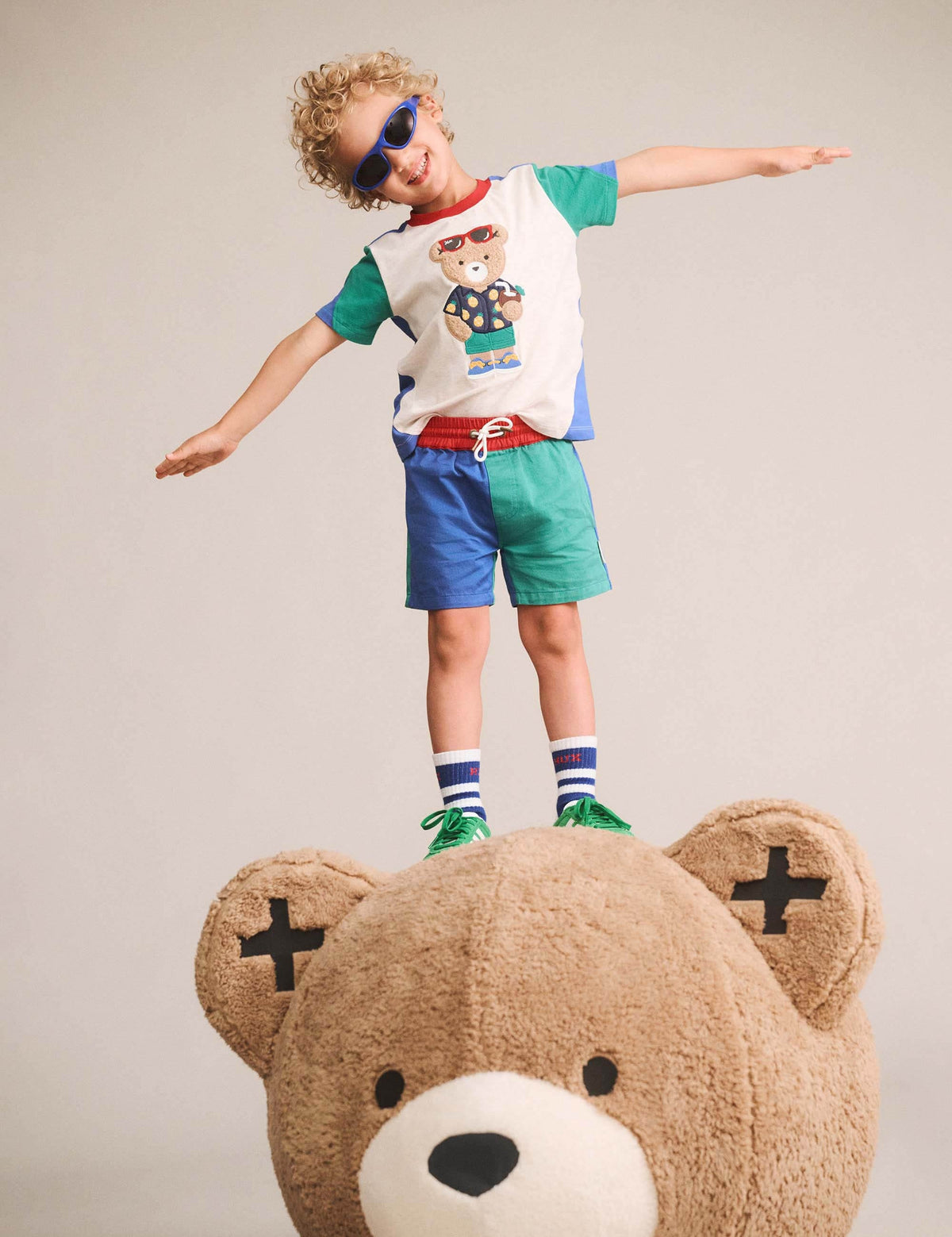 Huxbaby Colour Block Twill Short