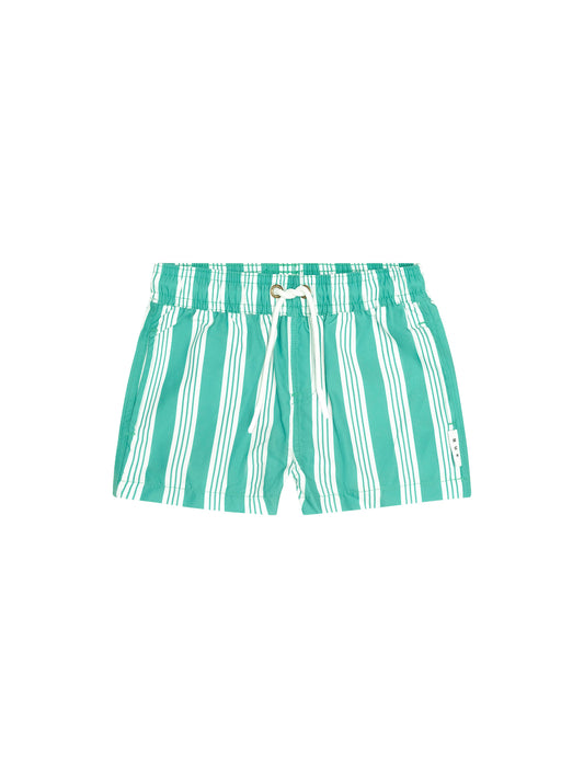 Huxbaby Vintage Green Stripe Boardshort