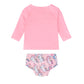 Huxbaby Rainbow Unicorn Swim Set Bubblegum + Candy