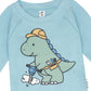 Huxbaby Construction Dino Rashguard Ocean