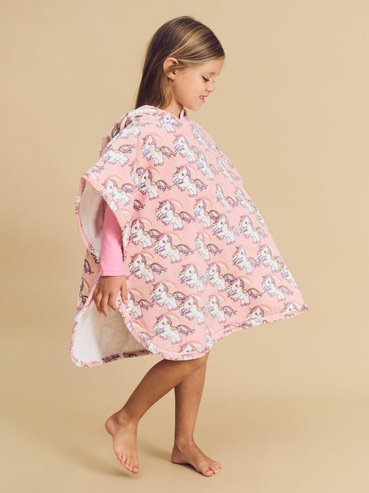 Huxbaby Rainbow Unicorn Swim Poncho Candy