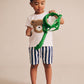 Huxbaby Nautical Stripe Swim Shorts French Navy Stripe