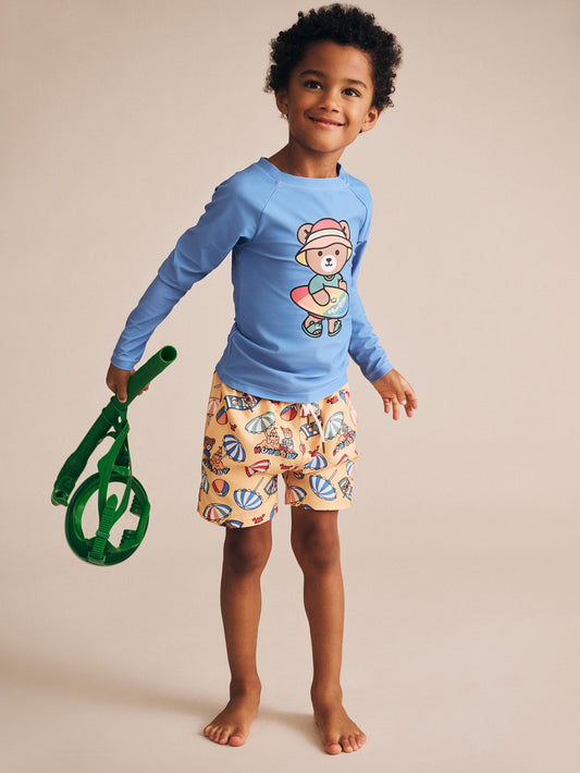 Huxbaby Beach Bear Swim Short Sand
