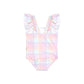 Huxbaby Rainbow Check Frill Swimsuit