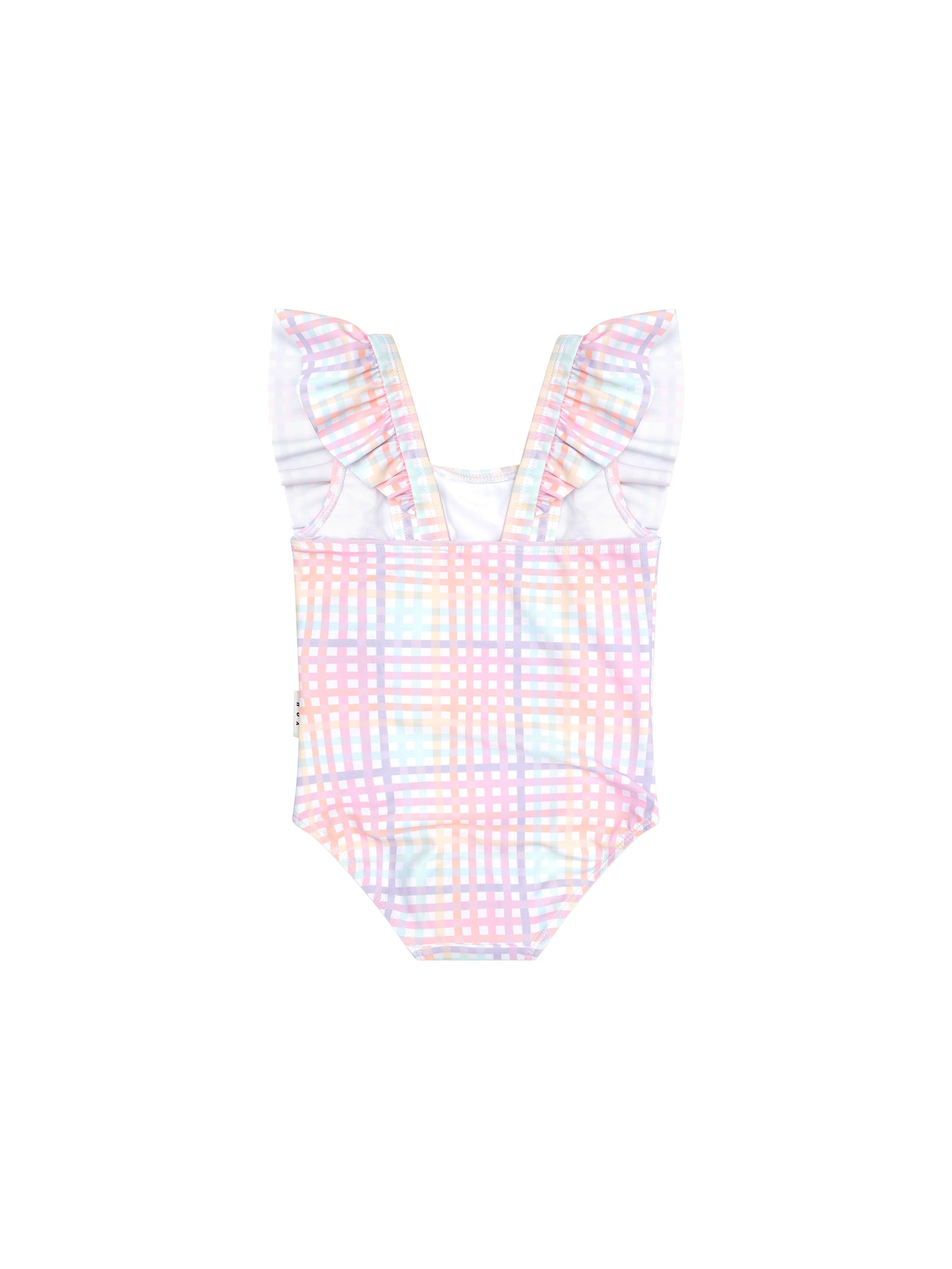 Huxbaby Rainbow Check Frill Swimsuit