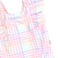 Huxbaby Rainbow Check Frill Swimsuit