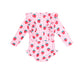 Huxbaby Strawberry Check Frill Swimsuit