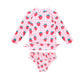 Huxbaby Strawberry Check 2 Piece Swim Set
