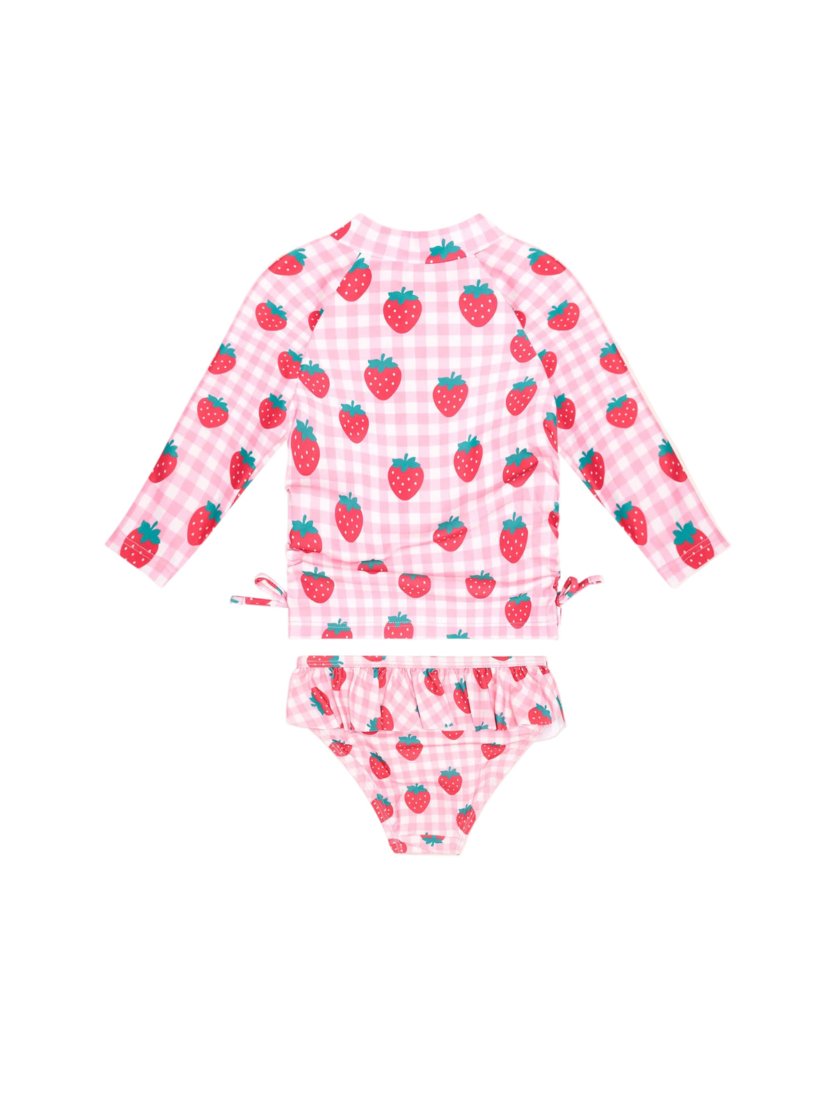 Huxbaby Strawberry Check 2 Piece Swim Set