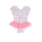 Huxbaby Vintage Floral Peplum Swimsuit