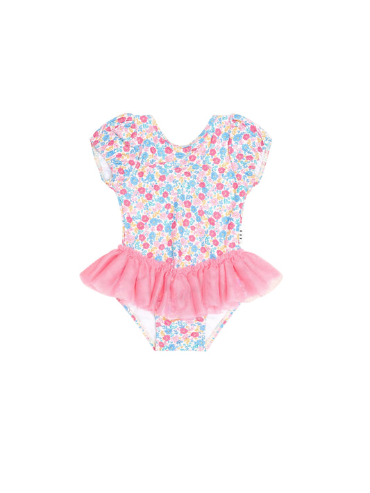 Huxbaby Vintage Floral Peplum Swimsuit