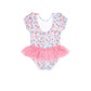 Huxbaby Vintage Floral Peplum Swimsuit