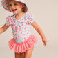 Huxbaby Vintage Floral Peplum Swimsuit