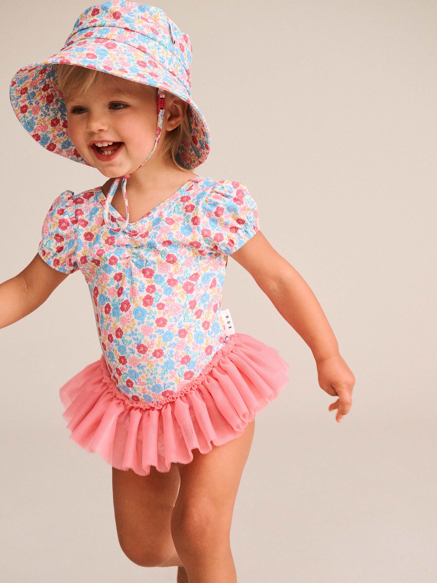 Huxbaby Vintage Floral Peplum Swimsuit