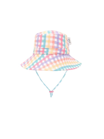 Huxbaby Rainbow Check Swim Hat