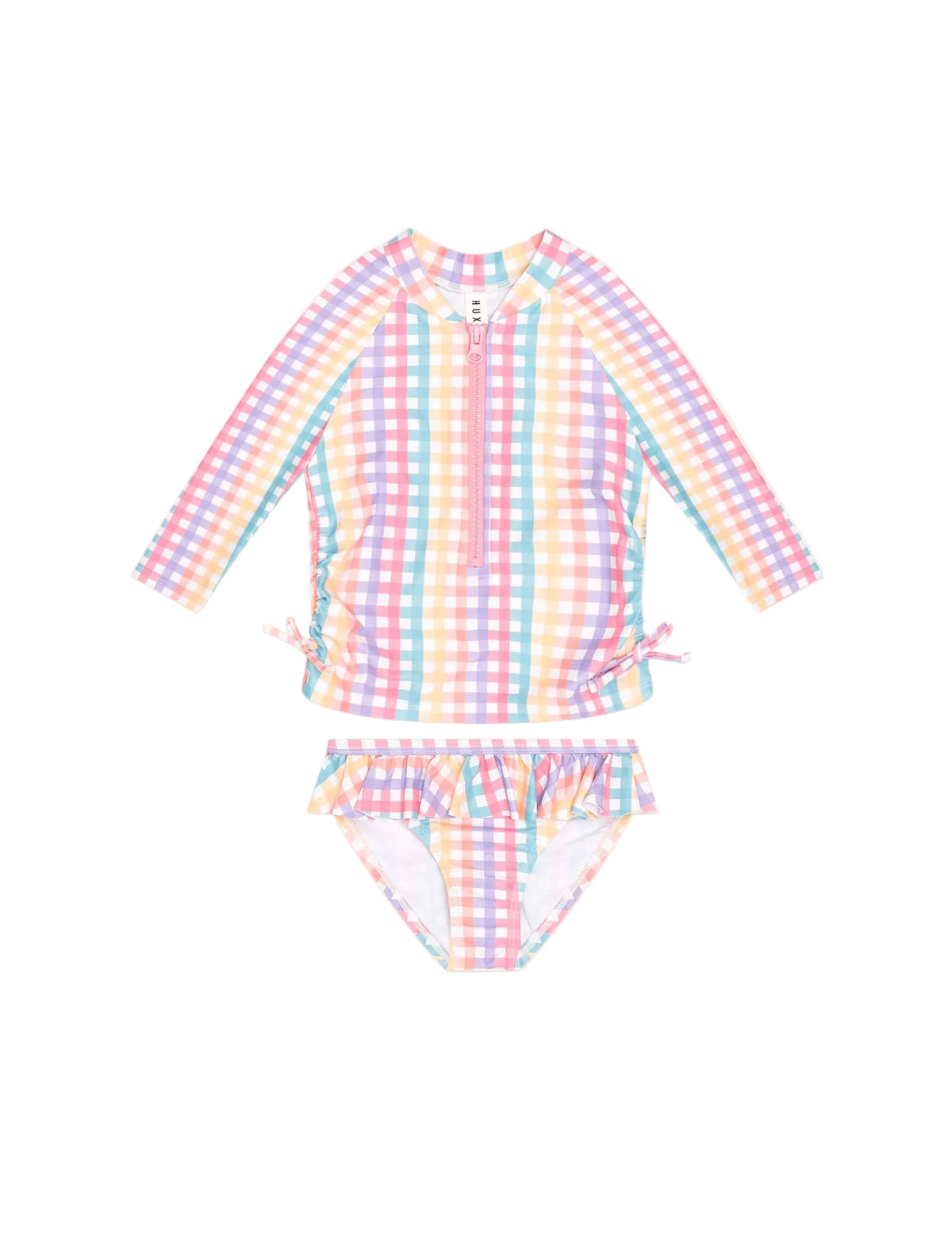 Huxbaby Rainbow Check 2 Piece Swim Set