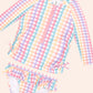 Huxbaby Rainbow Check 2 Piece Swim Set