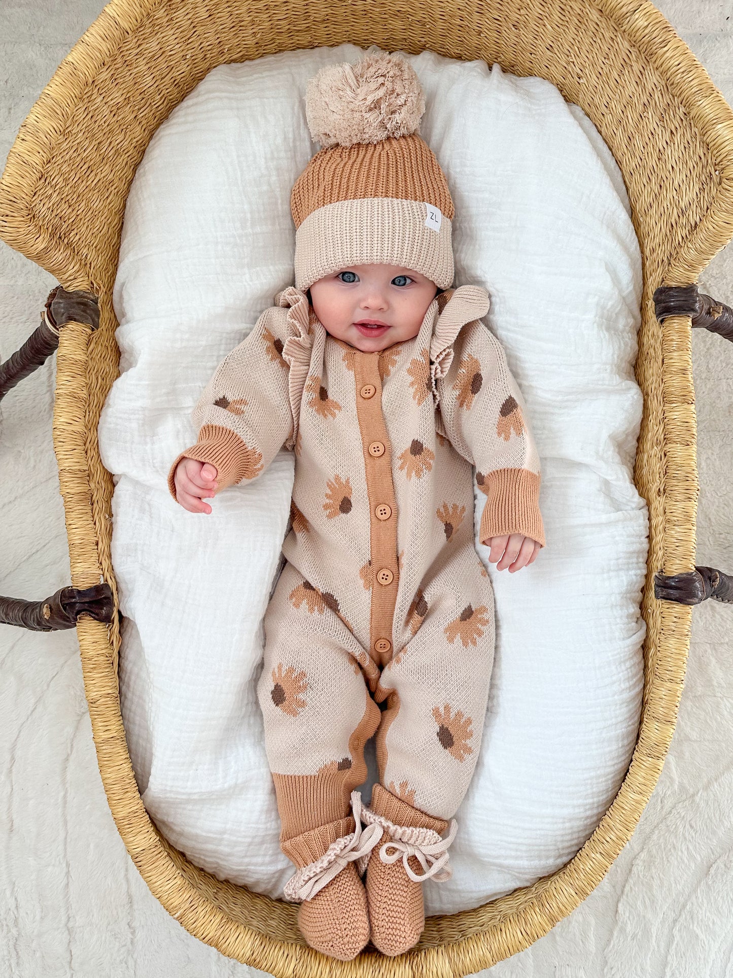 Ziggy Lou Classic Knit Romper Hazel