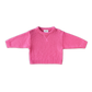 Grown Merino Blend Knit Pull Over - Raspberry