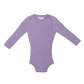 Grown Organic Ribbed Essential Bodysuit Lilac