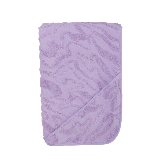 Grown Ripple Baby Hooded Towel Lilac