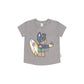 Huxbaby Surfer Dawg T-Shirt Washed Grey