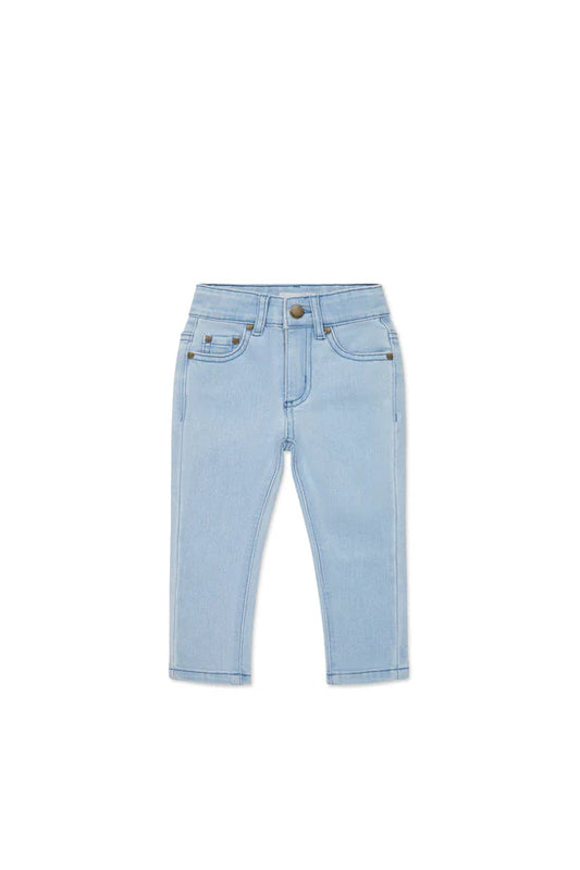 Jamie Kay Austin Woven Twill Pant Washed Denim