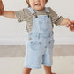 Jamie Kay Chase Twill Short Overall Washed Denim