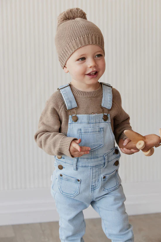 Jamie Kay Arlo Twill Overall Washed Denim