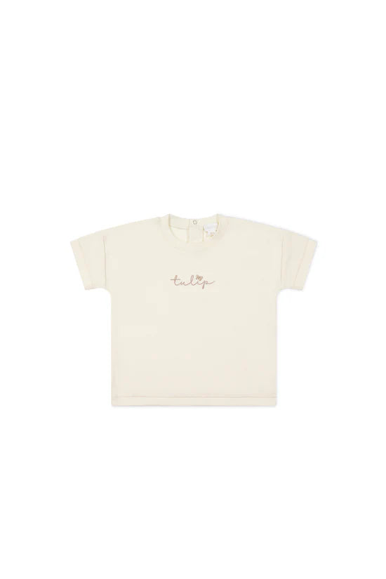 Jamie Kay Pima Cotton Mimi Tee Parchment Tulip