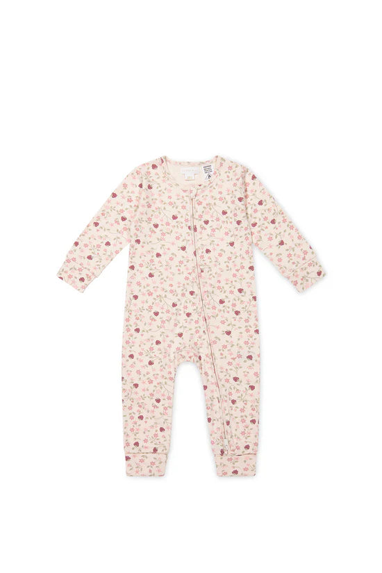 Jamie Kay Organic Cotton Frankie Onepiece Berry Cream Adaline Berries