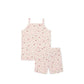 Jamie Kay Organic Cotton Daisy May Pyjama Singlet Set Berry Cream Adaline Berries