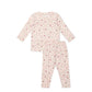 Jamie Kay Organic Cotton Atlas Long Sleeve Pyjama Set Berry Cream Adaline Berries