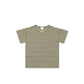 Jamie Kay Pima Cotton Hunter Tee Narrow Stripe Deep Olive/Soft Clay