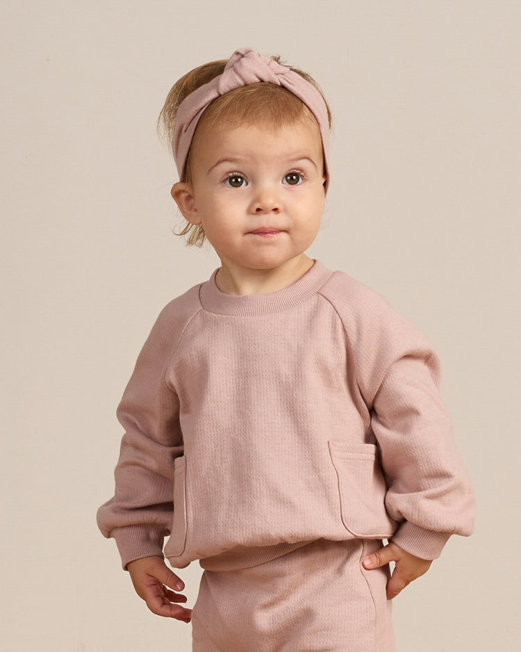 Quincy Mae Pocket Sweatshirt Mauve