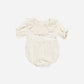 Quincy Mae Collared Romper Ivory